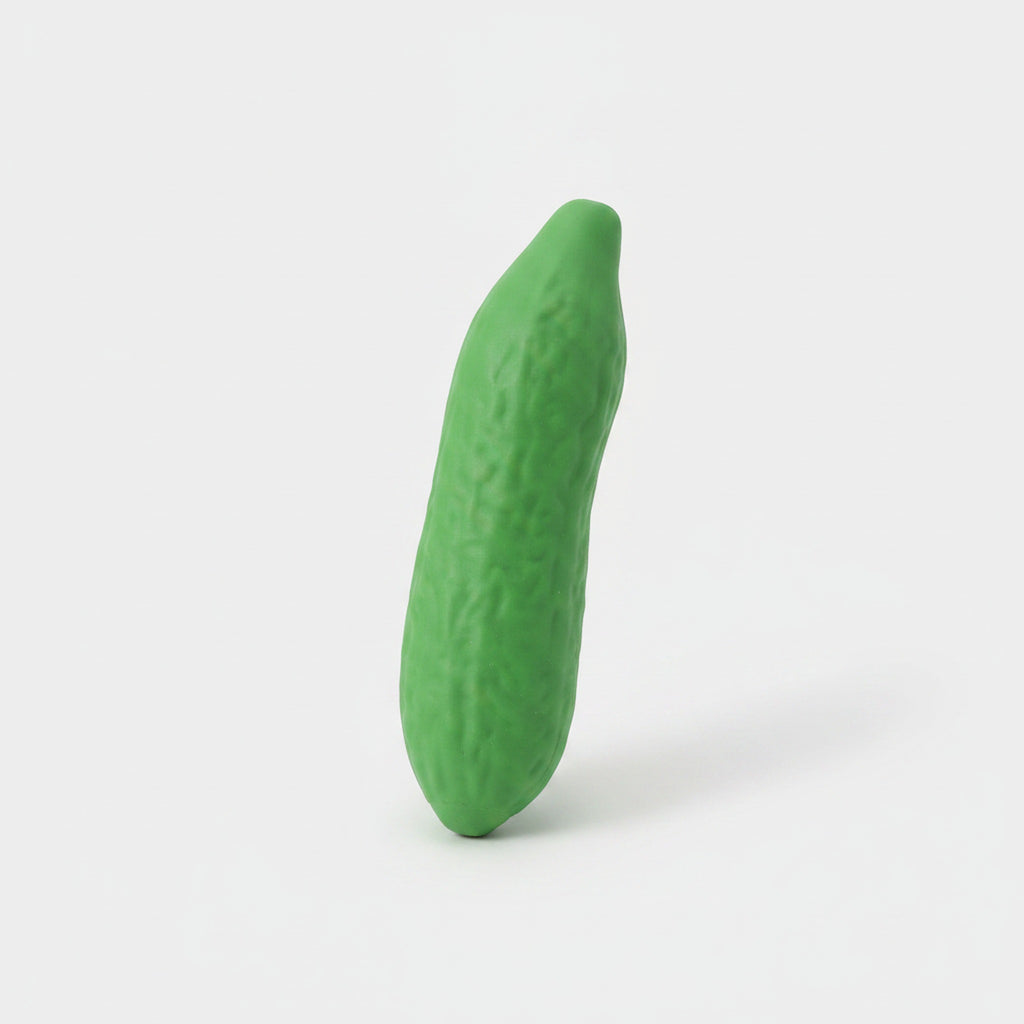 Cucumber Squishy Stress Relief Fidget Toy Realistic Fun Gift - Green