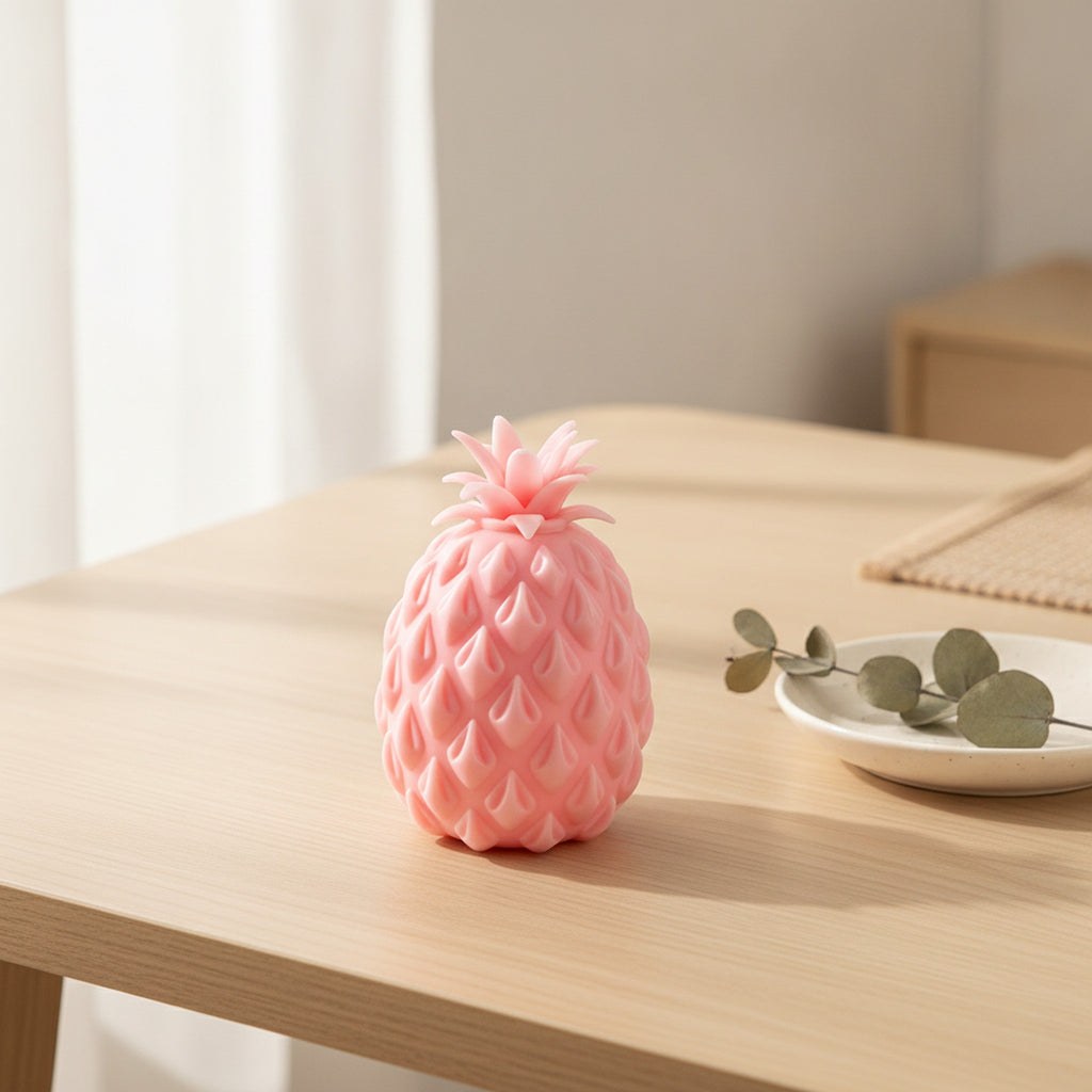 Pineapple Burst Bead Squishy Stress Relief Fidget Toy - Pink