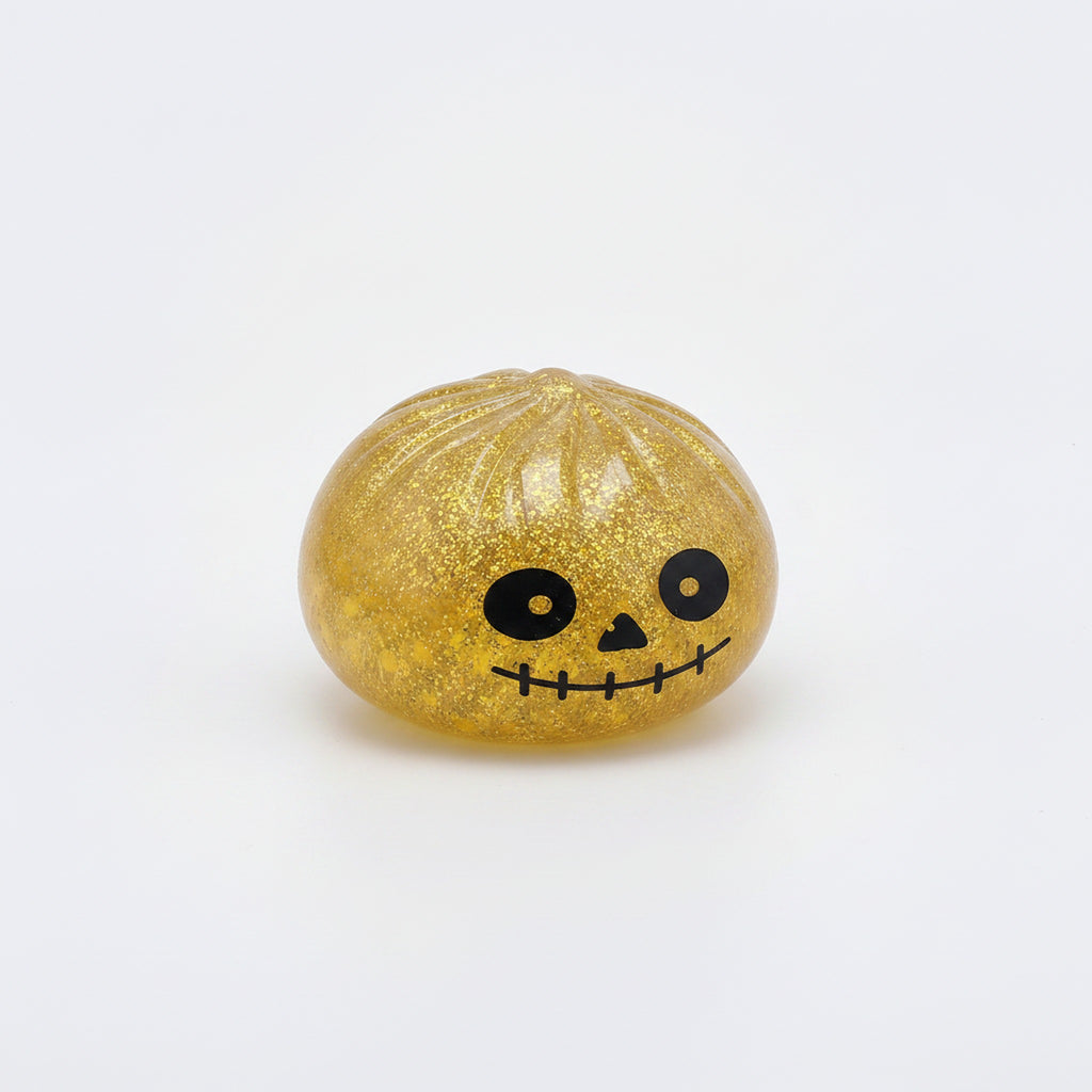 Halloween Jelly Bao Bun Squishy Slow Rising Stress Toy - Gold