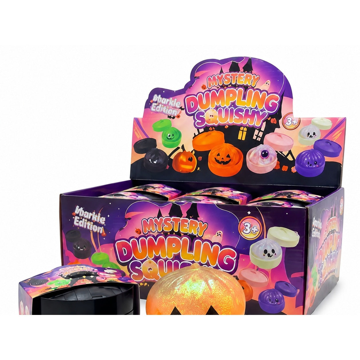 Halloween Jelly Bao Bun Squishy Slow Rising Stress Toy - Orange – novelty & toys