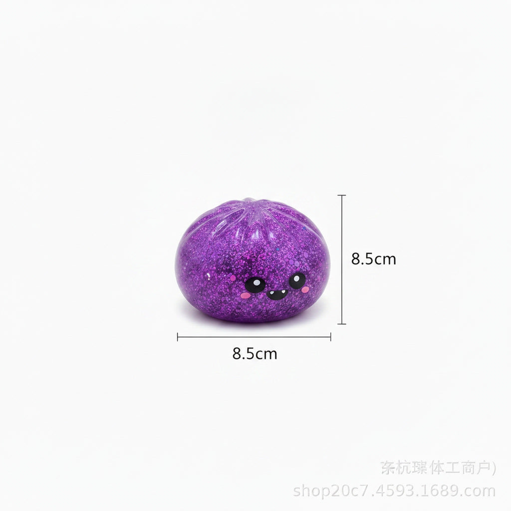 Halloween Jelly Bao Bun Squishy Slow Rising Stress Toy - Purple