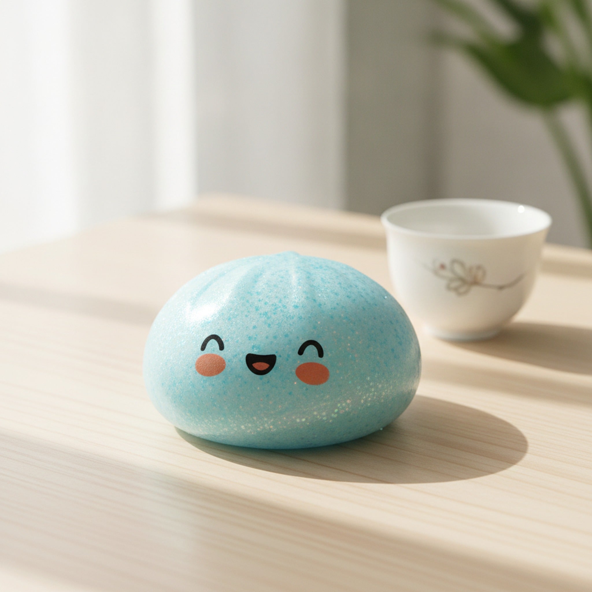 Bao Bun Squishy - Blue Speckled
