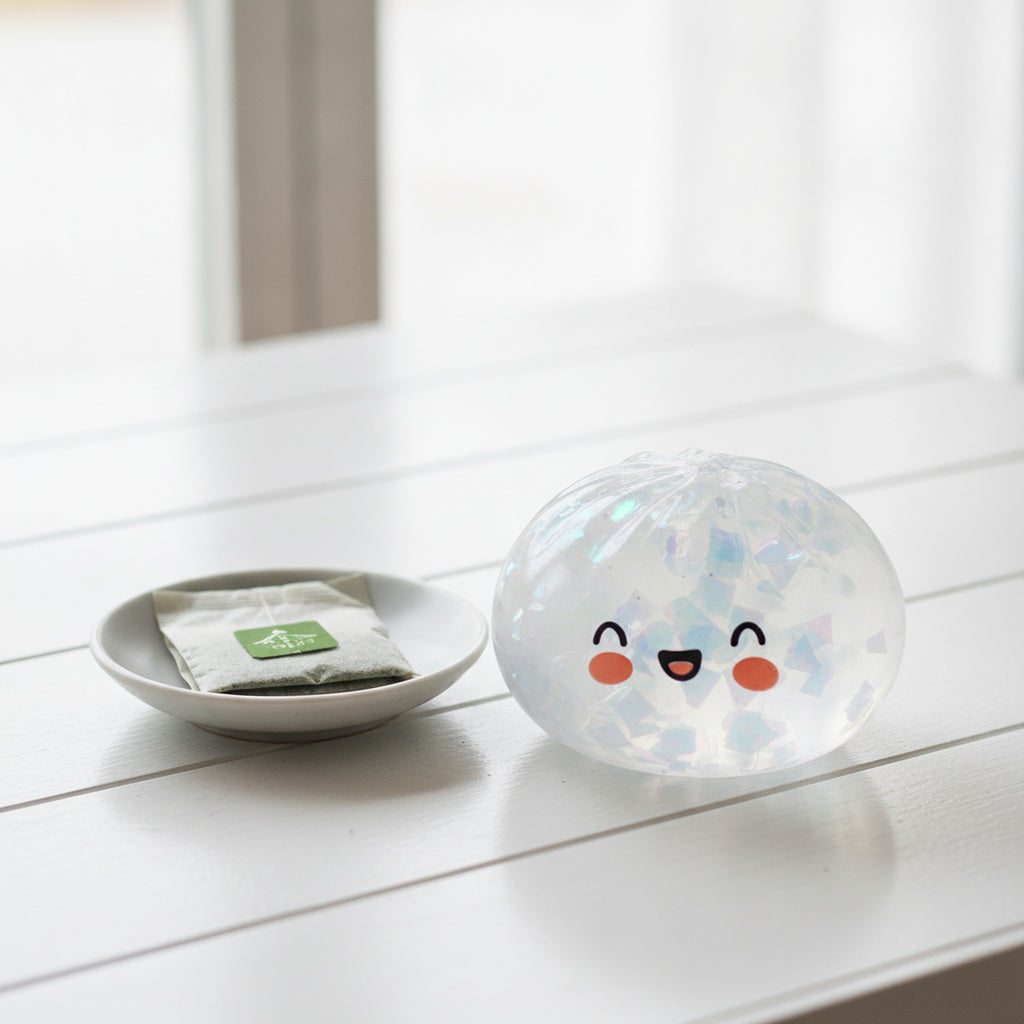 Bao Bun Squishy Slow Rising Stress Relief Fidget Toy - Transparent