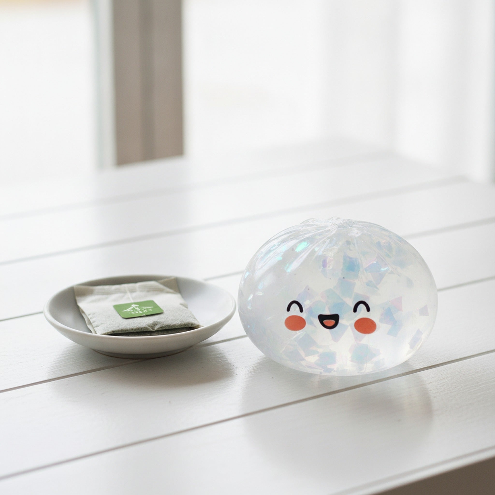 Bao Bun Squishy Slow Rising Stress Relief Fidget Toy - Transparent