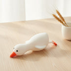 Yellow Duck Squishy Stress Relief Fidget Toy Funny Gift - White
