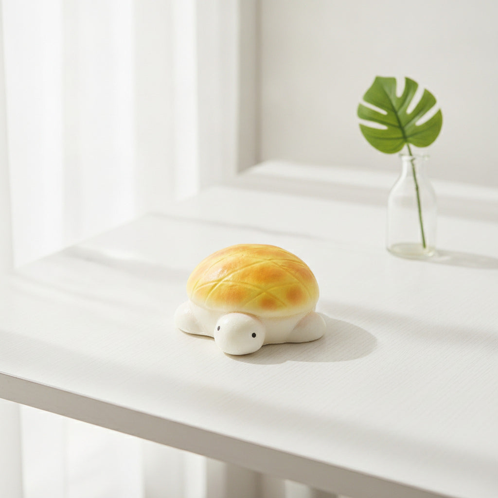 Turtle Bread Durian Squishy Slow Rising Stress Relief Toy - Yellow