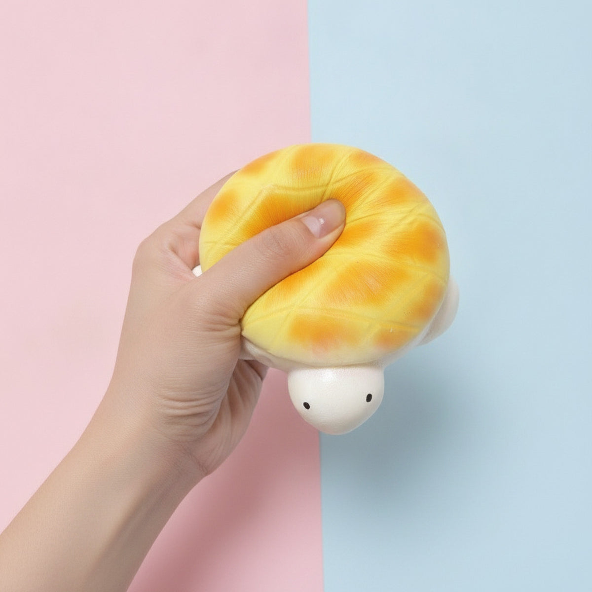Turtle Bread Durian Squishy Slow Rising Stress Relief Toy - Yellow