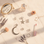 Celestial Hair Clip Charm Set - Silver – hair accessories (view 3)