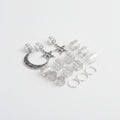 Celestial Hair Clip Charm Set - Silver