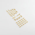 Spiral Hair Clips Assorted Set - Gold