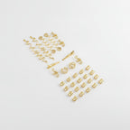 Spiral Hair Clips Assorted Set - Gold
