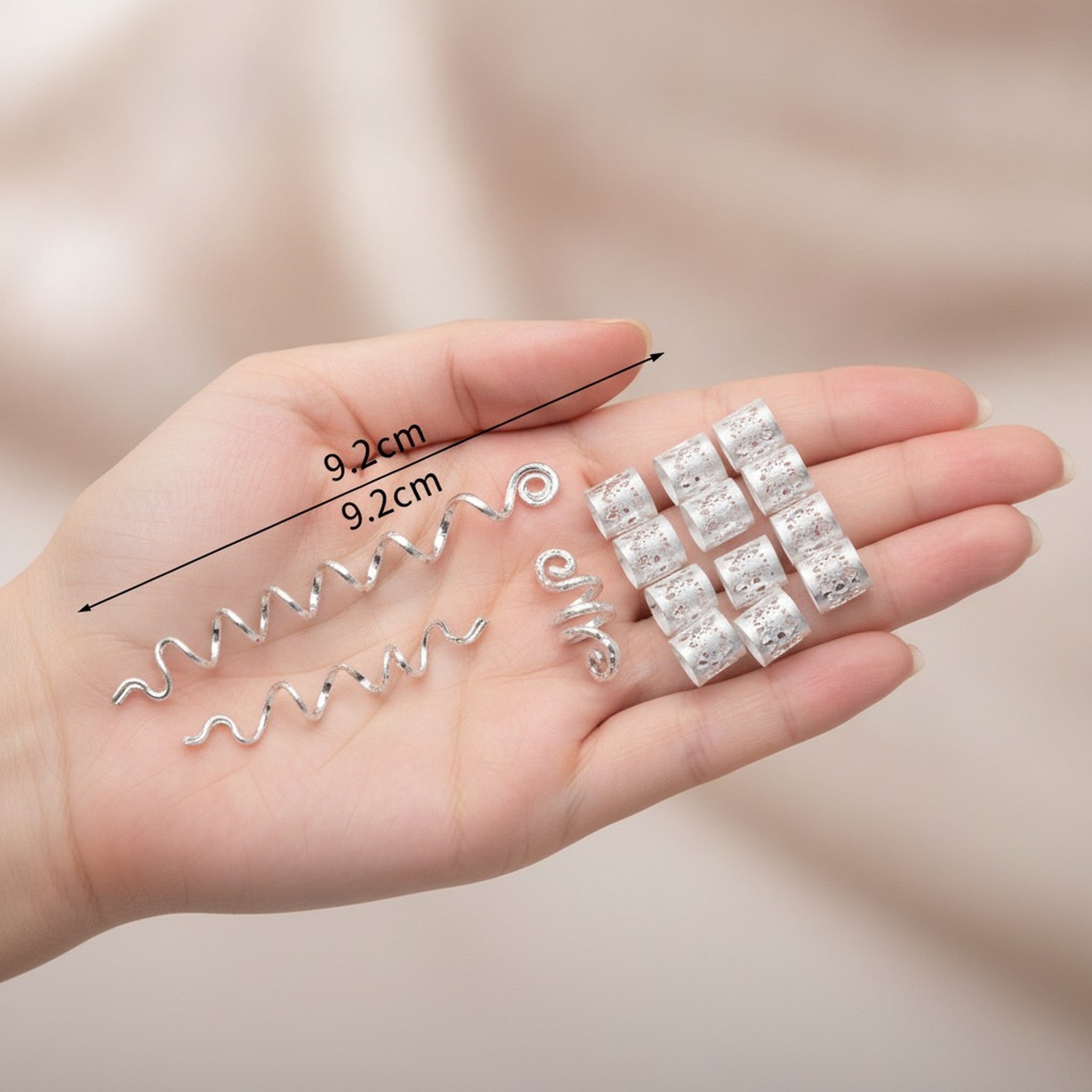 Hair Braid Rings, Cuffs & Spirals Set – hair accessories (view 3)