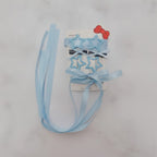 Star Bow Hair Clip Set - Blue – hair accessories (view 2)