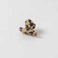 Translucent Jade Flower Hair Claw Clip - Tortoiseshell 3cm