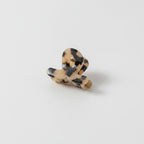 Translucent Jade Flower Hair Claw Clip - Tortoiseshell 3cm