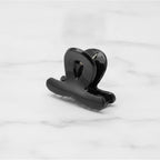 Translucent Jade Flower Hair Claw Clip - Black 3cm – hair accessories (view 3)