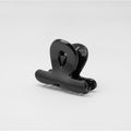 Translucent Jade Flower Hair Claw Clip - Black 3cm