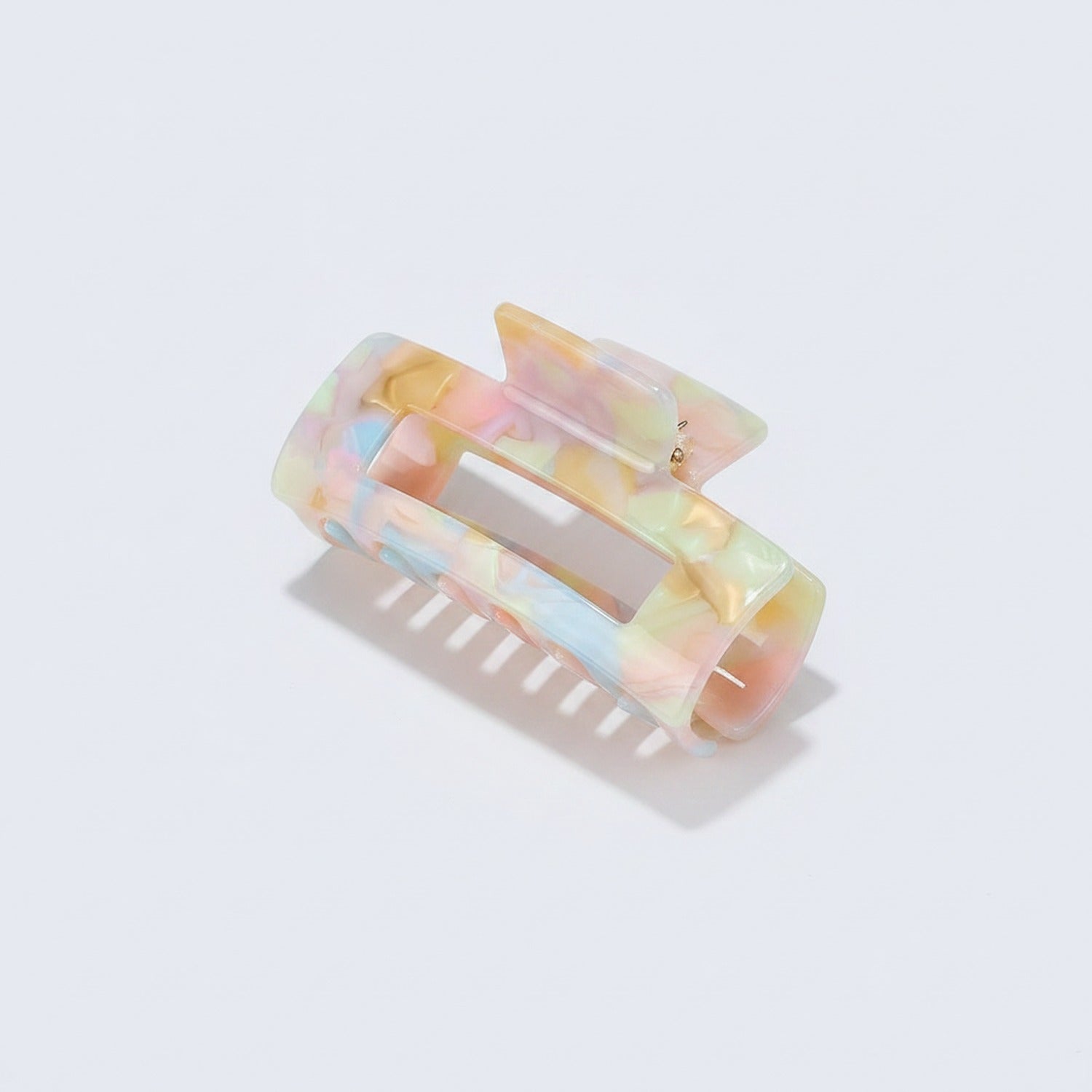 Rainbow Tie-Dye Translucent Hair Claw
