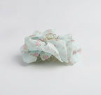 Floral Fabric Hair Claw Clip - Teal 11CM – hair accessories (view 1)