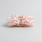 Floral Fabric Hair Claw Clip - Pink 11cm