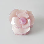 Pink Flower Pearl Hair Claw Clip – hair accessories (view 1)
