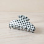 Hair Claw Clip - Blue Green Plaid