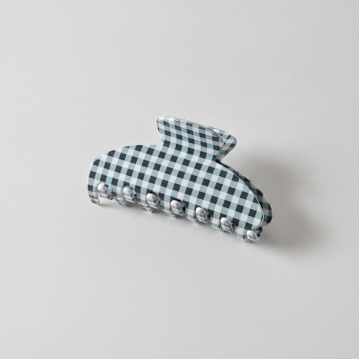 Hair Claw Clip - Blue Green Plaid