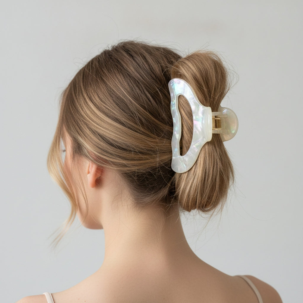 Teeth Hair Claw Clip - Holographic White