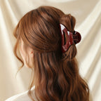Teeth Hair Claw Clip - Wine Red
