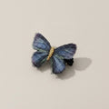 Butterfly Hair Clip Gold Black Embroidered – hair accessories (view 1)