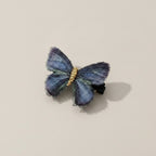 Butterfly Hair Clip Gold Black Embroidered – hair accessories (view 1)