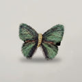 Emerald Green Butterfly Hair Clip With Gold