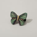 Emerald Green Butterfly Hair Clip With Gold – hair accessories (view 1)