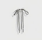 Ribbon Bow Hair Clip With Tassel Charm – hair accessories (view 1)