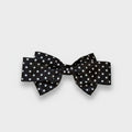Black Polka Dot Bow Hair Clip