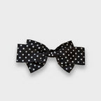 Black Polka Dot Bow Hair Clip