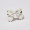 Pearl & Rhinestone Textured Horse Hair Clips – hair accessories (view 1)