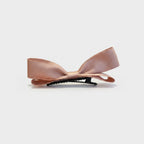 Blush Satin Bow Hair Clip