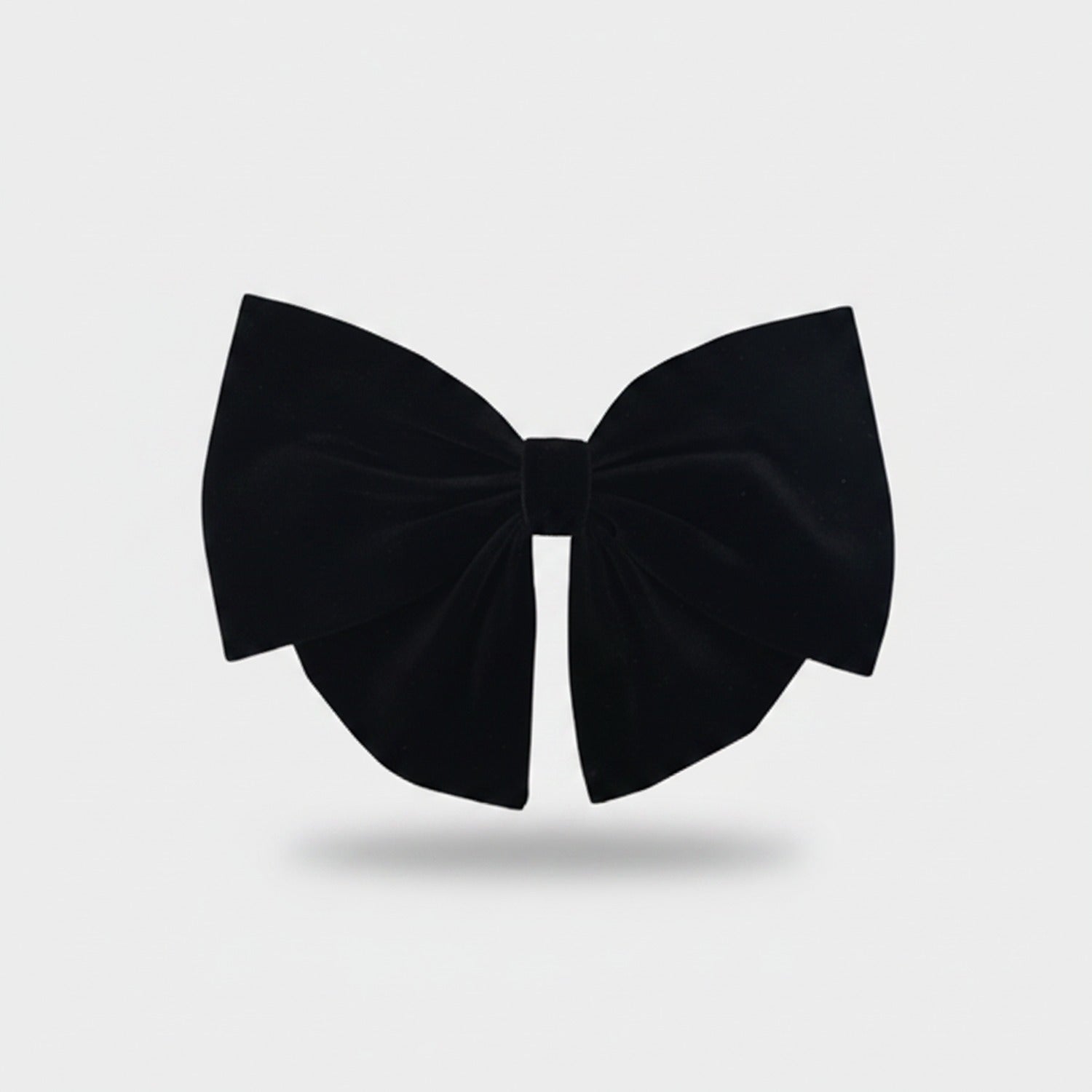 Black Velvet Bow Hair Clip