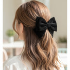 Black Velvet Bow Hair Clip