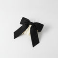 Black Ruffle Claw Hair Clip Cream – hair accessories (view 1)