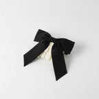 Black Ruffle Claw Hair Clip Cream – hair accessories (view 1)