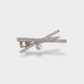 Pearl and Rhinestone Bow Hair Clip