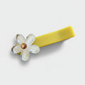 Flower Crystal Hair Clip Yellow