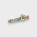 Pearl Flower Hair Clip With Rhinestone Center