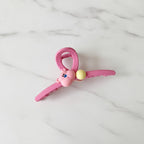 Bear Charm Hair Claw Clip - Pink Bear F-148#