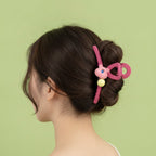 Bear Charm Hair Claw Clip - Pink Bear F-148#