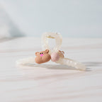 Bear Charm Hair Claw Clip - Brown Bear #F-148