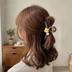 Bear Charm Hair Claw Clip - Yellow Bear #F-148 – hair accessories (view 2)