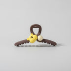 Bear Charm Hair Claw Clip - Yellow Bear #F-148 – hair accessories (view 1)